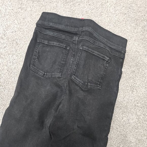 Spanx Black Distressed Skinny Jeggings Jeans Pants Ripped High Waisted Small - Picture 11 of 13
